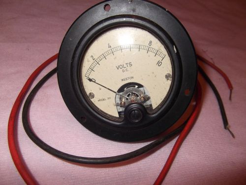 Weston DC Volts Meter Direct Current Volt Panel Meter Model 301