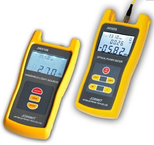 Handheld high precision optical power meter jw3208a + light source jw3109 combo for sale