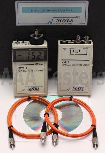 Afl noyes mlp 1-2 mm fiber optic loss test set mlp1-2 opm 1-2 ols 1 for sale