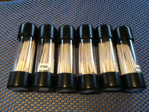 Cc505f fiber optic cleaning swabs (qty. 150) 5 tubes &#034;clearance&#034; for sale