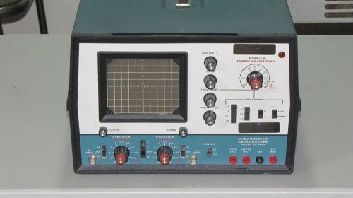 HEATHKIT IO-4205 5MHz  Dual Trace Oscilloscope - Works Great  see video attached