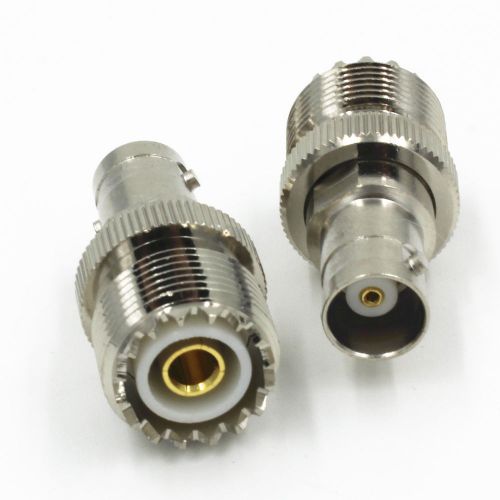 10pcs UHF female SO239  jack to BNC female jack RF coaxial adapter connector