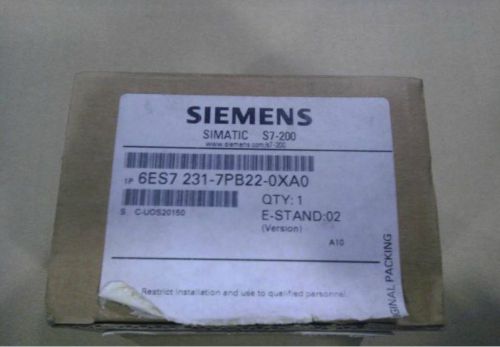 Siemens module 6ES7 231-7PB22-0XA0