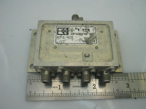 4- way rf power divider 10-1400 mhz  sma 7db insertion loss for sale