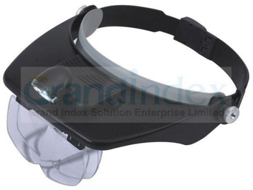 Helmet magnifier / led head light magnifying loupe 4 magnification power #81001a for sale