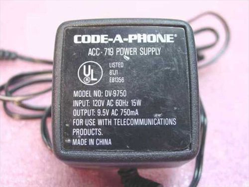 Code-A-Phone ACC-719  9.5 VAC Power Supply