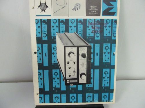 Endevco 4470 Universal Signal Conditioning System Instructions w/schematics
