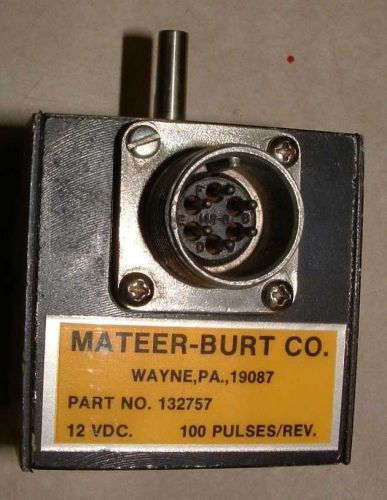 Mateer-Burt rotational pulse generator P/N 132757
