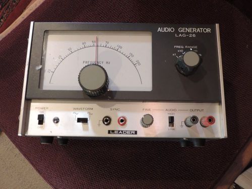 Leader LAG-26 audio signal generator, EXC, NR, test stereo gear