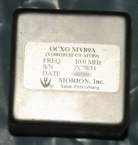Morion Double oven ultra precision OCXO MV89A 10MHz +12V