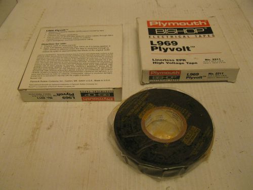 2 Plymouth Bishop L969 No. 2211 Linerless EPR High Voltage Tape PLYVOLT #2