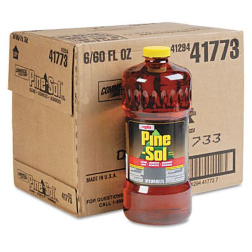 Pine-sol cleaner disinfectant deodorizer, 60 oz. bottle, 6 bottles per carton for sale