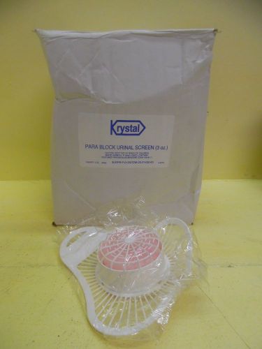 Box of 11 krystal pbs para block urinal screen with cherry block 14212 for sale