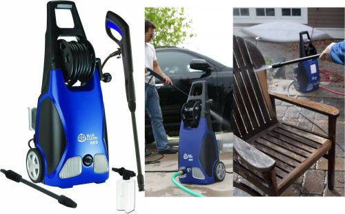 Electric Pressure Washer with Hose Reel with hand crank 14Amp AR Blue Cleanv NEW