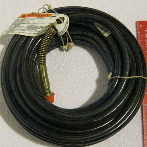 1/4&#034; x 50&#039; pressure / power washer hose - 3300 psi 1/2 inch male non kink fittin for sale