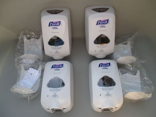 Lot of 4  NEW PURELL TFX  TOUCH FREE DISPENSERS  2720  w/ SPLASH GUARD by GOJO