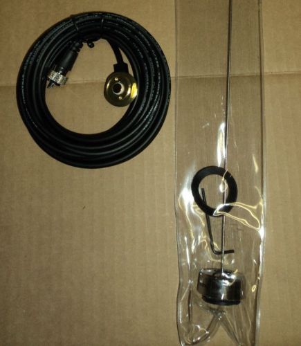 Uhf or vhf antenna &amp; cable for roof mount 17&#039; ft rg58 cable pl-259 most radio for sale