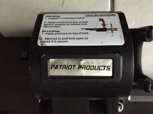 Patriot products electric gun lock/rack for sale