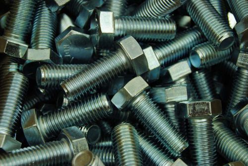 (20) hex head 3/4-10 x 2&#034; grade 5 bolts zinc plated cap screws for sale