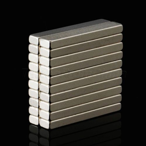 Lot 20pcs strong block cuboid bar n35 magnets 30 x 5 x 3mm rare earth neodymium for sale