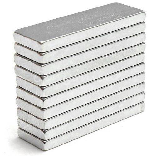 10pcs n52 strong neodymium ndfeb fridge magnets rare earth home memo 25x8x2mm for sale
