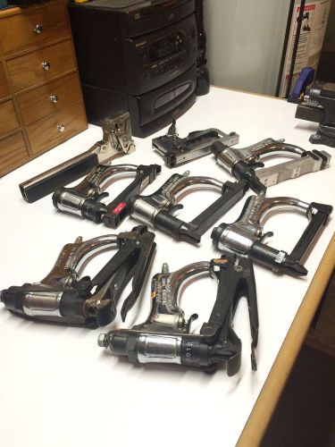 Duo-fast pneumatic stapler lot - 8 staplers- vintage for sale