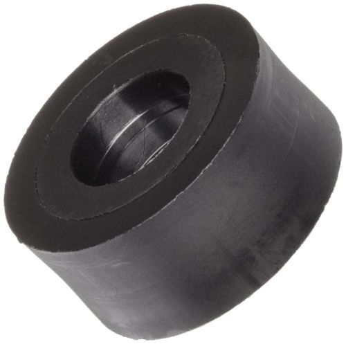 Round Spacer, Nylon, Black, 5mm Screw Size 10mm Length Made in US Pack of (100)