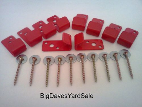 (10 wall hooks) bracket or hanger for 2 1/2 gal. water press. fire extinguishers for sale
