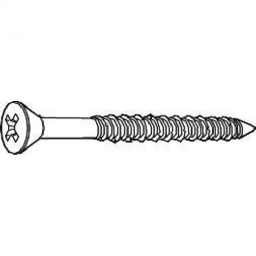 Phillips flat head masonry fasteners  3/16&#034; x 4&#034; pfcs0190400cp masonry screws for sale
