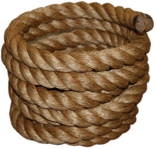 Evans cordage 1-1/2-inch by 50-feet pure manila rope high quality fibers for sale