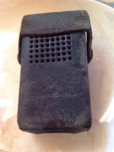 Vintage Motorola Leather Fire Ambulance Pager Case Utility Velcro Tote Belt