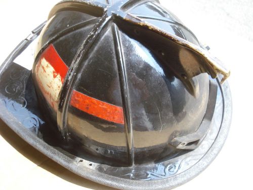 Cairns 1010 helmet + liner firefighter turnout bunker fire gear ...#147 black for sale