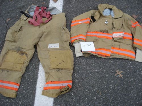 Set 44x30 pants jacket 38 x 33 firefighter turnout fire gear cairns....s70 for sale