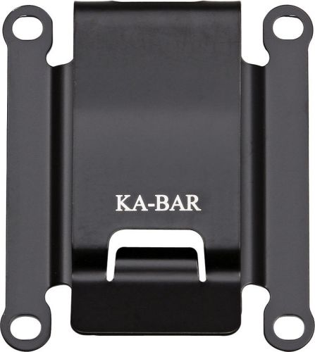 Lot 3 ka-bar ka1480clip black stainless steel tdi belt clip 2 5/8&#034; x 2 1/4&#034; for sale
