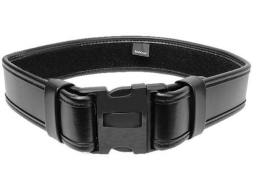 Bianchi accumold elite law enforcement duty belt plain black 40-46&#034; model 7950 for sale