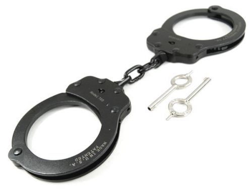Peerless 700 steel chain handcuffs/restraints black ox for sale