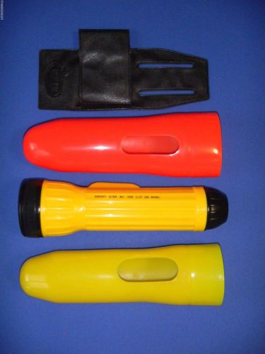 Bright star #549 flashlight w/yellow &amp; orange wands &amp; holster for trafficcontrol for sale
