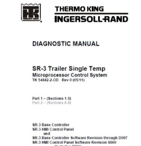 Thermo king sr-3 diagnoses manual repair sb 130 230 330 slx 100 200 300 400 for sale