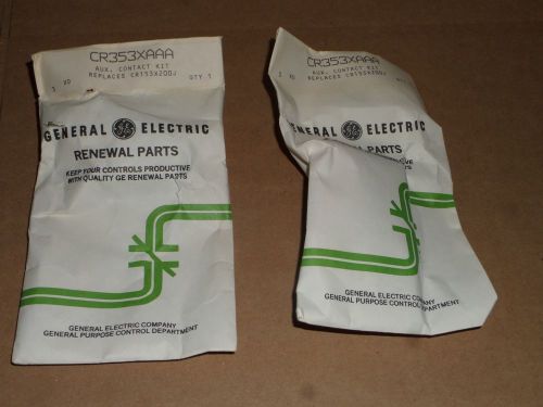 Lot 2 GE General Electric CR353XAAA Auxiliary Contact Renewal Part Kit New