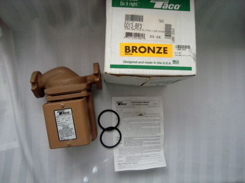 New taco 0013-bf3 bronze cartridge circulator pump for sale