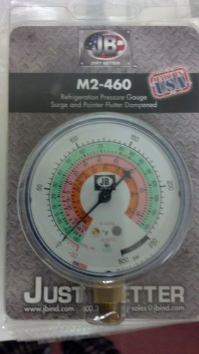 Refrigeration gauge, r410a, r404a, r22, gauge, -30&#034; to 500 psi, jb#m2-460 for sale