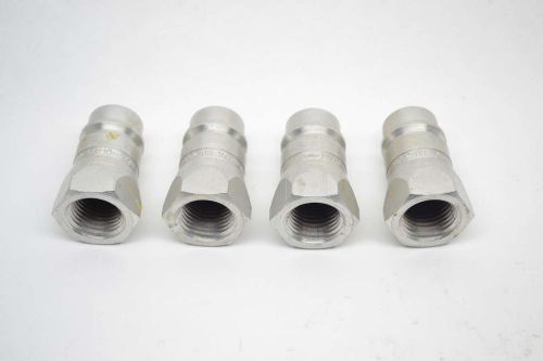 LOT 4 AEROQUIP FD76-1002-08-10 1/2IN QUICK DISCONNECT COUPLER FITTING B381932