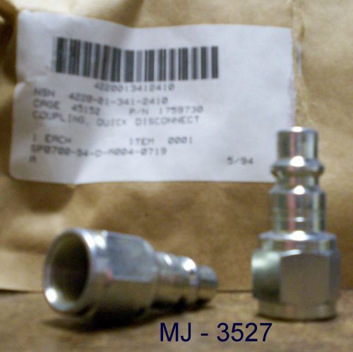 Lot of 2 - quick disconnect couplings for sale