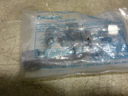 2 NEW SS SWAGELOK TEE 3/8 MALE TUBE SS-600-3  NEW IN PACKAGE   NO RESERVE