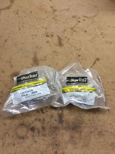 LOT of 2 Parker MALE BSPP X MALE JIC ELBOW  12C40MXS