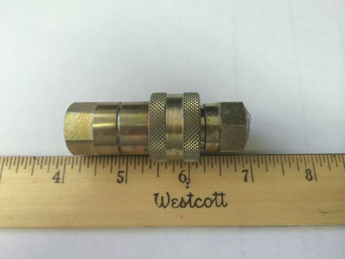 Hydraulic Brass Quick Disconnect Coupling  14 NPTF Made in Italy