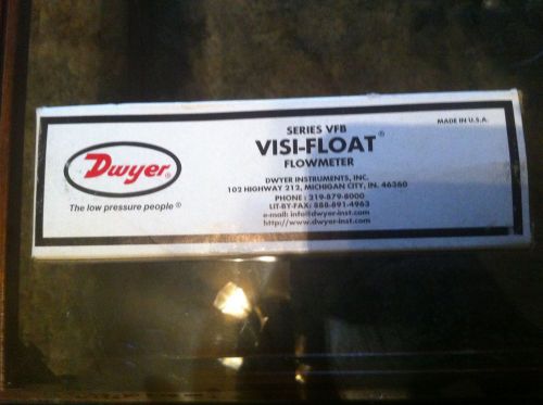 Dwyer Visi-Float Flow Meter Series VFB-New in Box w/ Instructions