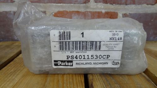 New Parker ISYS PS40115330CP 1/4&#034; NPT Manifold