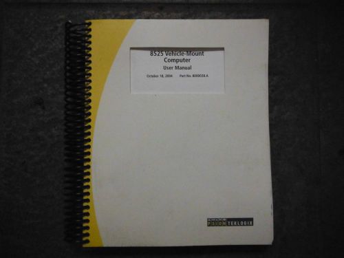 Psion Teklogix 8525 Vehicle Mount Computer User Manual