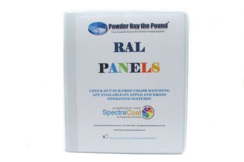Powder Coating Sample Panel Book - RAL Colors - 202 Sample Panels